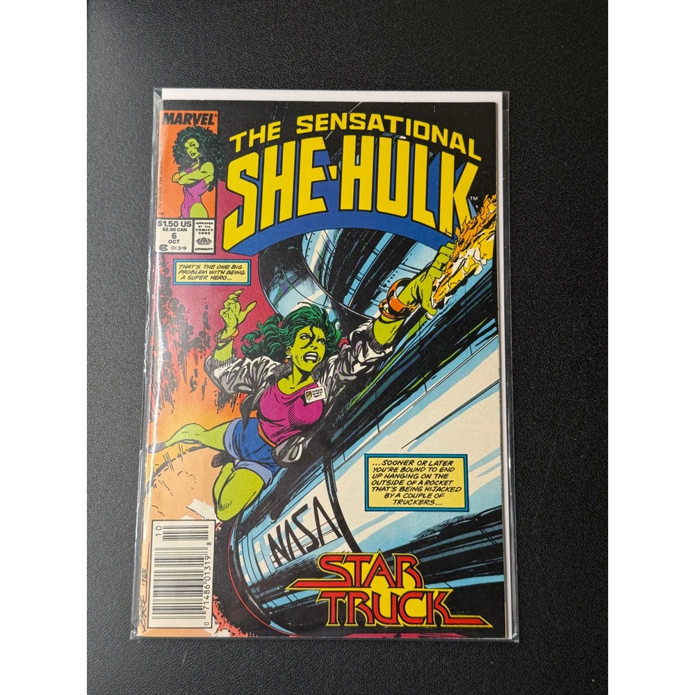 Marvel The Sensational She-Hulk 6 Oct 1989 John Byrne Star Truck Comic Book